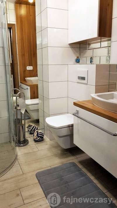 Tak prezentuje się łazienka w apartamencie Premium Apartamenty Klifowa Rewal (ul. Morska 5, 72-344 Rewal)