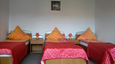 Fotografia przedstawia łoże w domu wypoczynkowym Dom Wypoczynkowy DAJANA