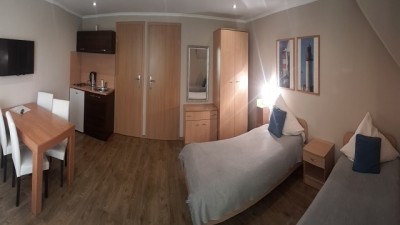 Fotografia przedstawia spanie w apartamencie AKWAMARYN SPA Niechorze