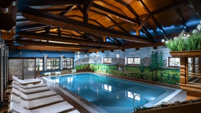 Dokładnie takie atrakcje zapewnia basen w hotelu Hotel ALPEJSKI **** - obiekt turystyczny w górach z Karpacza.