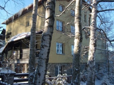 Fotografia z Karpacza, pokazująca pokój Willa ELŻBIETA w wyjątkowej, zimowej scenerii.