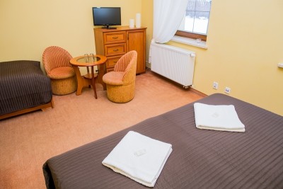 Pokój Pensjonat ZŁOTY WIDOK w Karpaczu - zdjęcie łóżka małżeńskiego