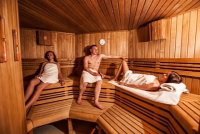 Odpowiednie korzystanie z sauny ma pozytywny wpływ na organizm - Niechorze, pokój Villa DEL MAR.