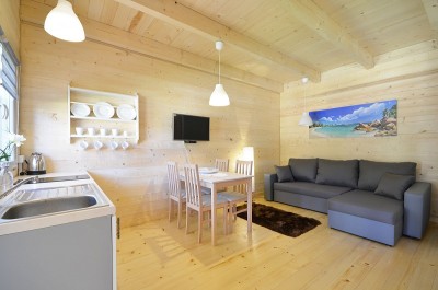 Na fotce przedstawiony jest pokój w pokoju MORSKA FALA pokoje apartamenty domki w którym możecie Państwo się zatrzymać podczas urlopu w Pobierowie