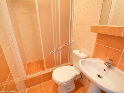 Widok na łazienkę w domu gościnnym BRYZA w Rewalu nad morzem