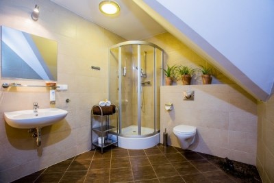 Tak prezentuje się łazienka w hotelu Hotel CONCORDIA *** (ul. 68, 58-540 Karpacz)