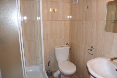 Tak prezentuje się łazienka w pokoju Pensjonat MARLEN (ul. Nadmorska 83, 76-034 Sarbinowo)