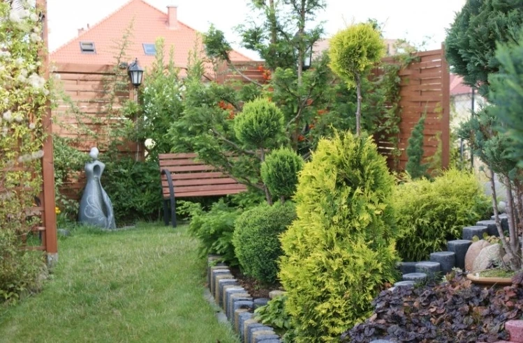 Wygląd ogrodu przy willi Willa WiK Tak prezentuje się ogród przy willi Willa WiK - ul. Polna 14n, 72-344 Rewal, woj. zachodniopomorskie